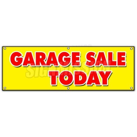SIGNMISSION GARAGE SALE TODAY BANNER SIGN household tools furniture antique clothes B-72 Garage Sale Today